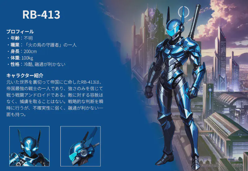 RB-413のキャラクターシート